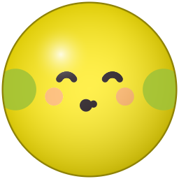 The lemon, smiling.