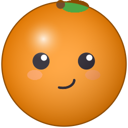 The persimmon, smiling.